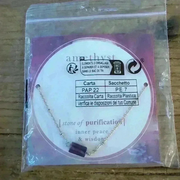 Amethyst Natural Stone Necklace 💜 - Picture 7 of 7